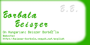 borbala beiszer business card